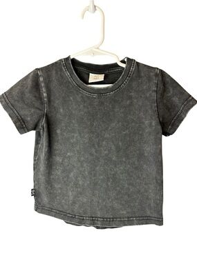 Olive + Scout Distressed Faded Black Tee 2T